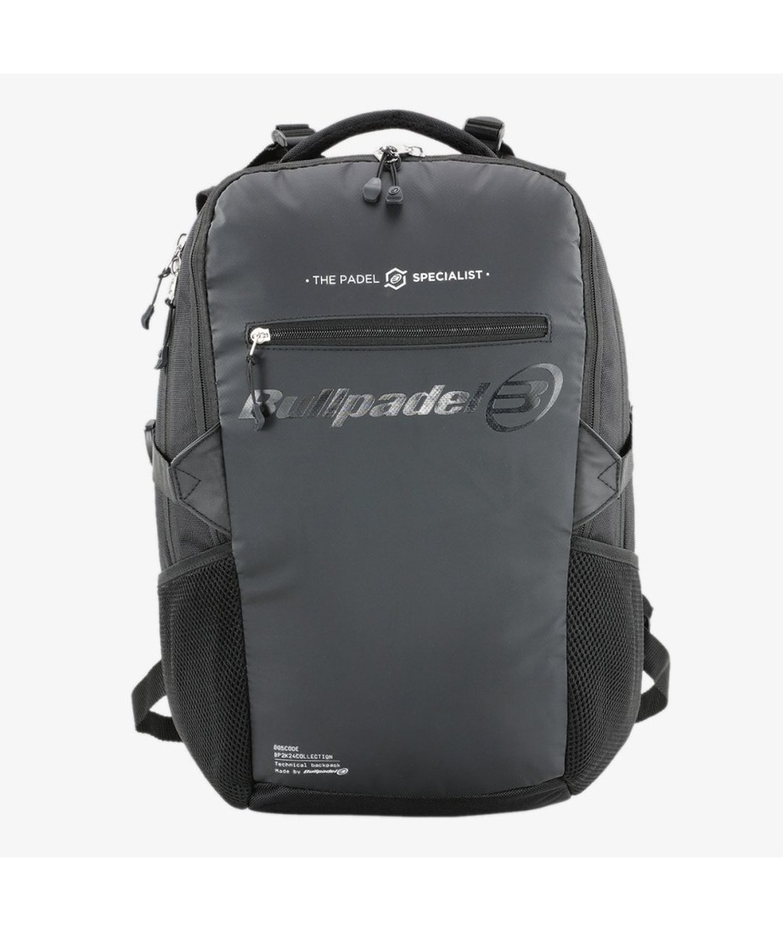 MOCHILA BULLPADEL BPM-24003 TECH NEGRO